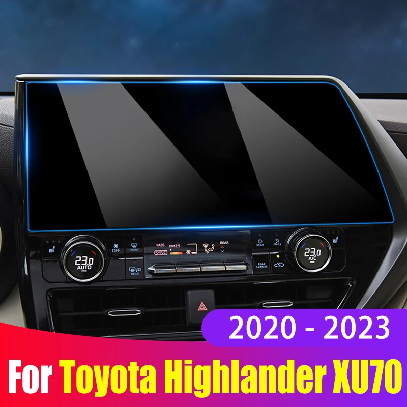 

Для Toyota Highlander Kluger XU70 2020 2021 2022 2023 Автомобильный GPS навигатор сенсорный экран стекло пленка протектор аксессуары для интерьера