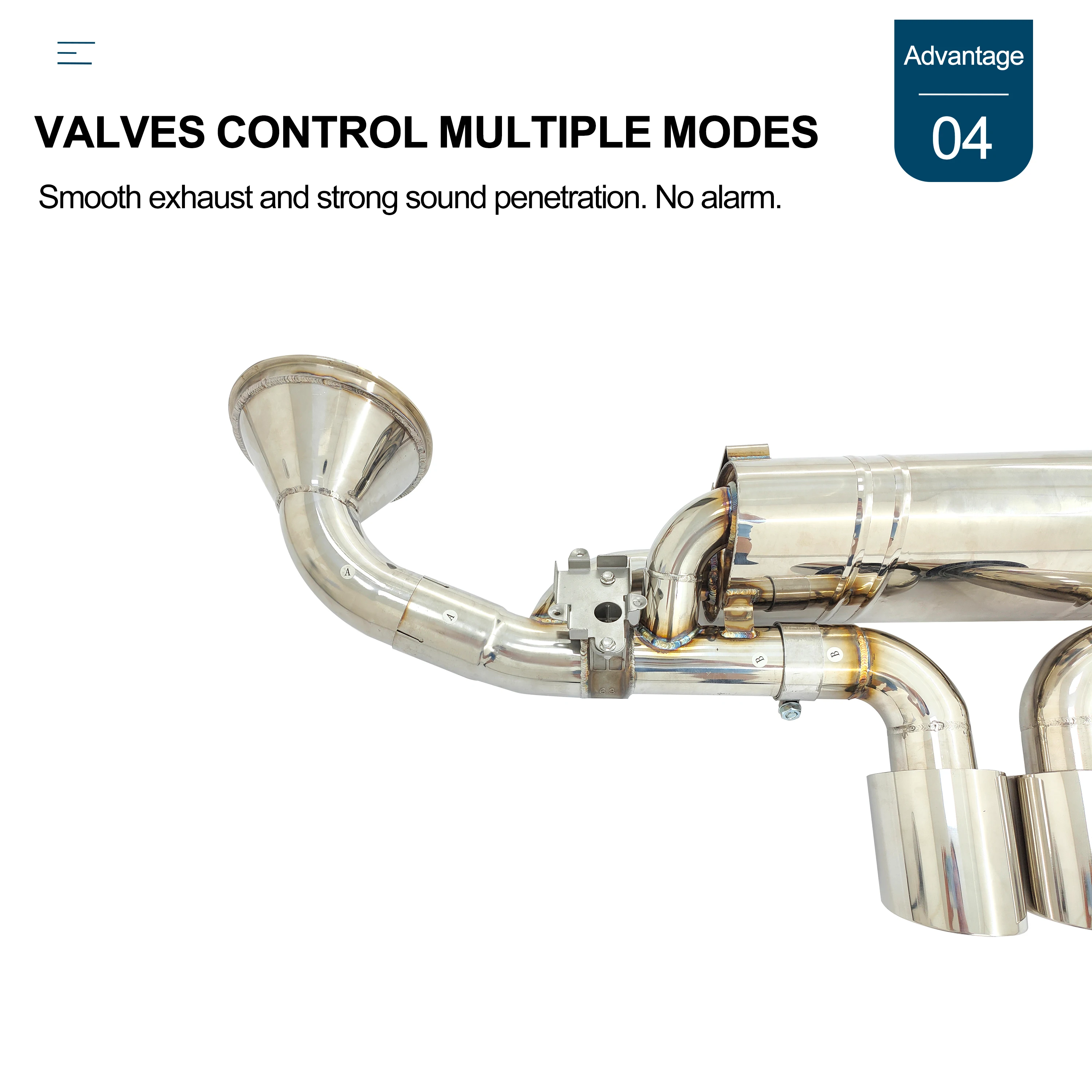 CBNT выхлопная система с клапаном на заднюю ось для Porsche 992 GT3 Высококачественная