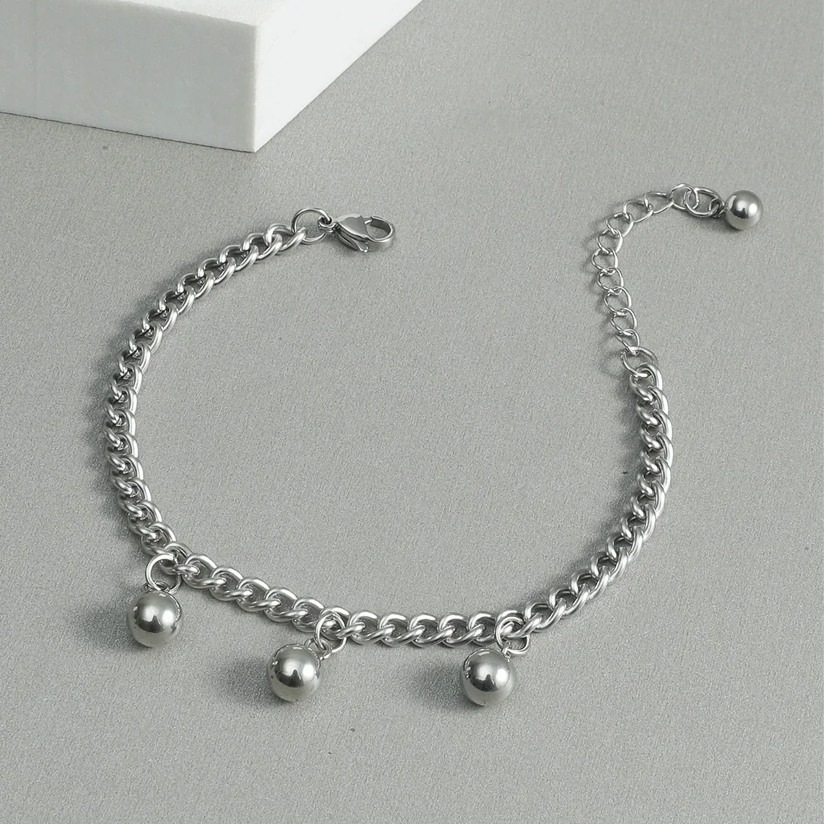 Регулируемый мужской и женский браслет из нержавеющей стали 316 круглая цепочка