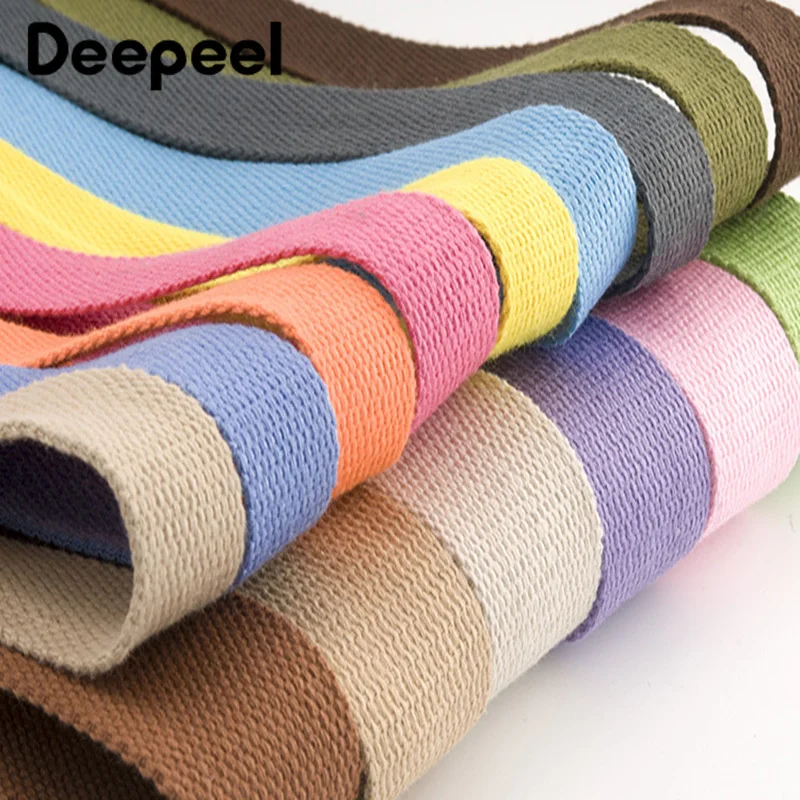 

5Meters 2mm Thick Cotton Webbing Tapes 50mm Backpack Shoulder Strap By The Meter Safety Belt DIY Garment Sewing Accessories