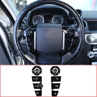 for land rover discovery 4 lr4 rr sport l320 freelander 2 2013 2015 steering wheel button stickers trim car accessories 11pcs