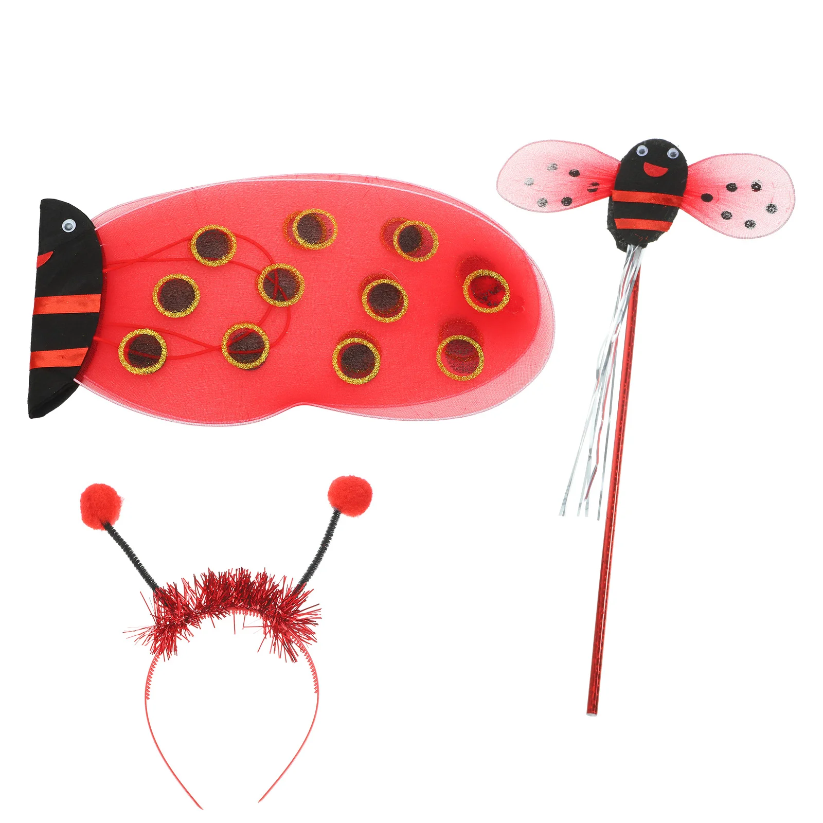 

Halloween Cosplay Party Favors Ladybug Wings Adult Princess Costume Decorative Props