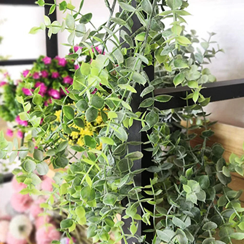 

1.8M Artificial Eucalyptus Leaves Garland Fake Hanging Green Plants Rattan Vine For Home Garden Wedding Birthday Party Decor