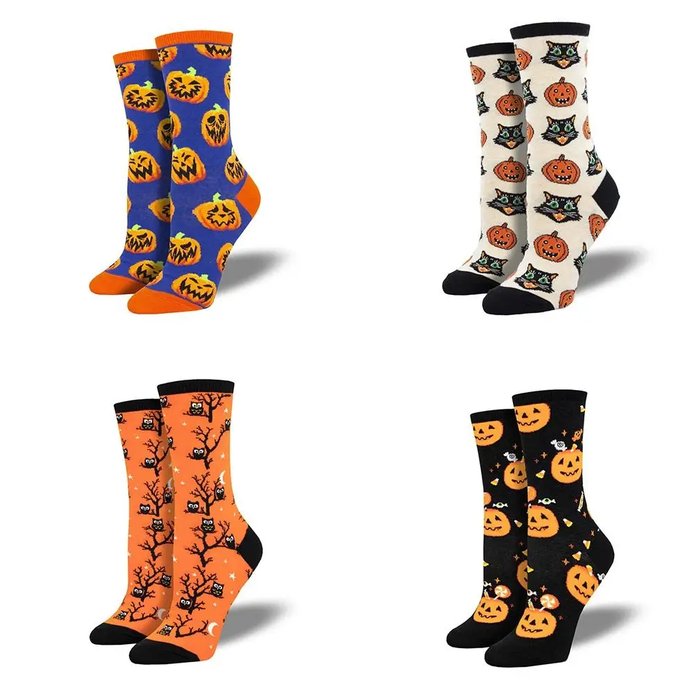 

Pumpkin Printed Mid Tube Sock Creative Funny Cotton Tide Socks Warm Sock Unisex