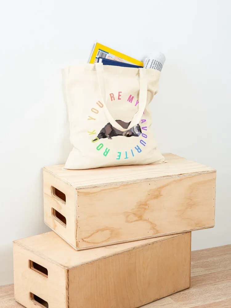 O is for Otter (You're my Favorite Rock) Большая сумка для супермаркета Складная Сумки конфет