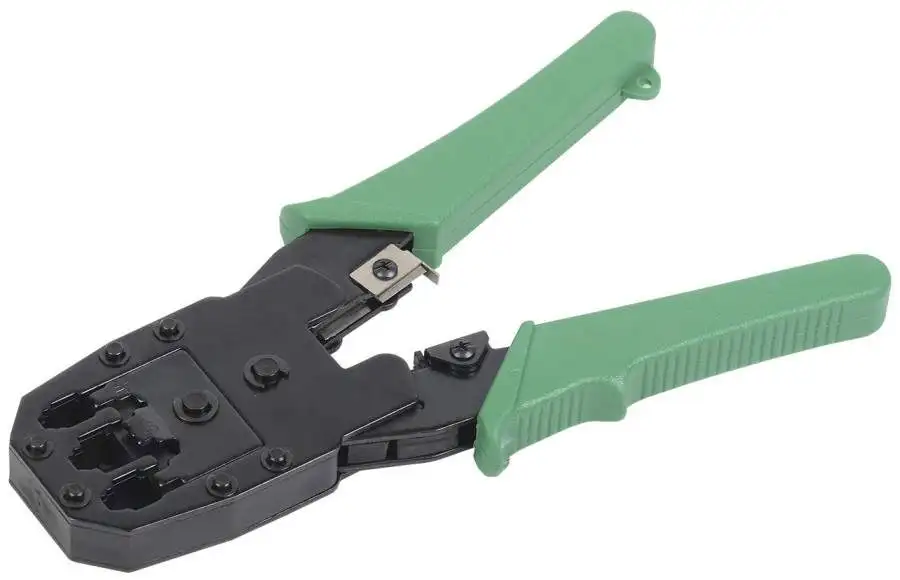 ITK crimping pliers (crimper) for RJ45 RJ12 RJ11 without snoring. meh. PVC handles with chain tm1-1015 512454) | Компьютеры и офис
