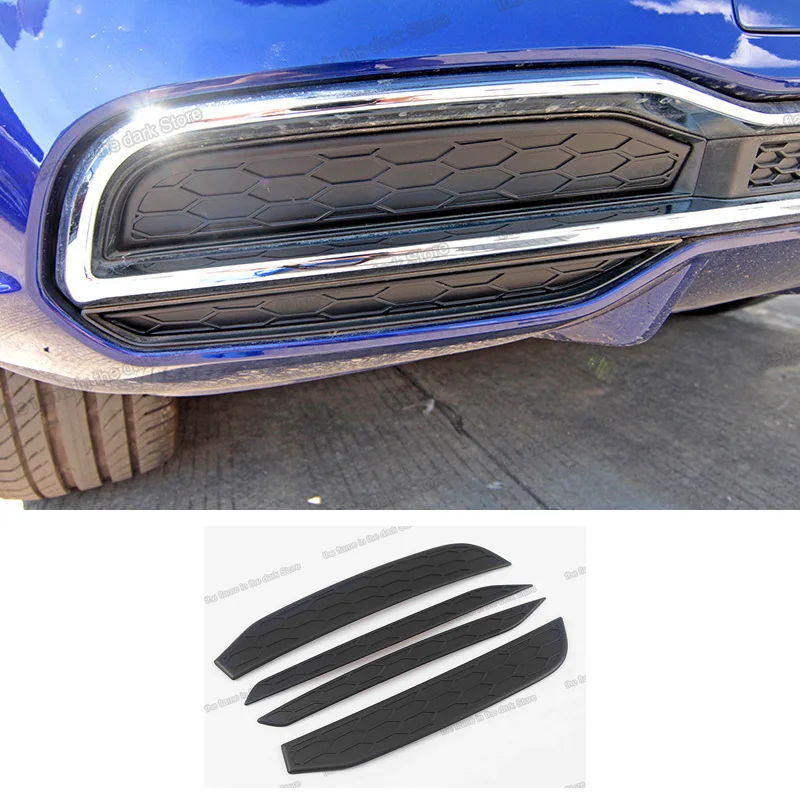 

Lsrtw2017 Abs Car Rear Bumper Foglight Trims Light Honeycomb Panel for Audi Q5 2018 2019 2020 Accessories Auto Styling