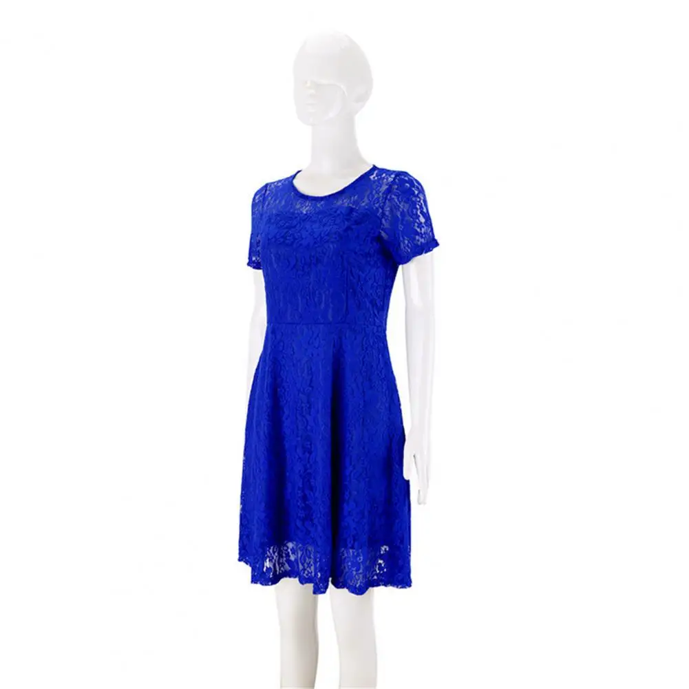 

Women Summer Dress Hollow Out Party Mini Dress Breathable Women Summer Dress