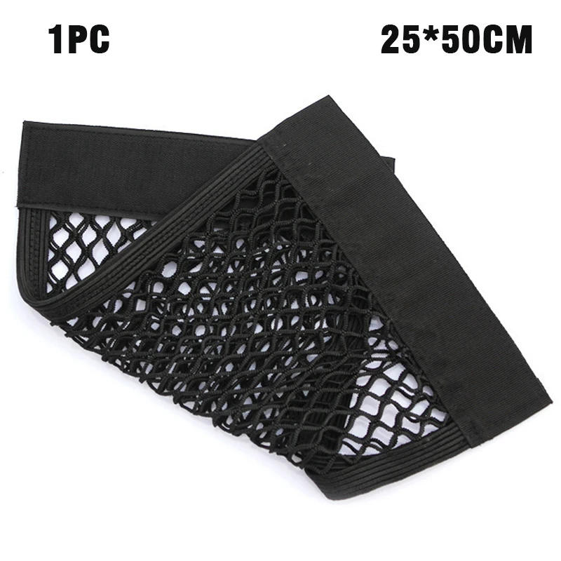 

Универсальная Сетчатая Сумка на сиденье автомобиля, эластичный Органайзер на спинку сиденья, для хранения наклеек, карманная клетка