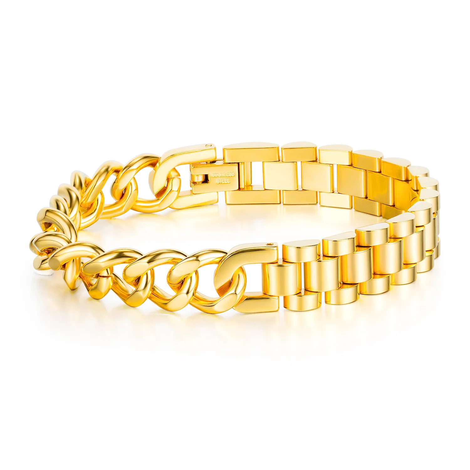 

Niche Design Men's Titanium Steel Bracelet Popular Motorcycle Chain Bracelet