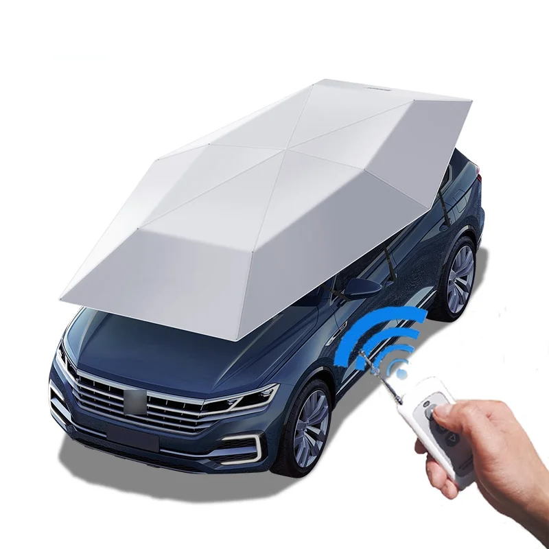 Автомобильный Зонт полуавтоматический тент палатка Автоматическая умная Изолированная крышка наружная Водонепроницаемая Складная фотокрышка