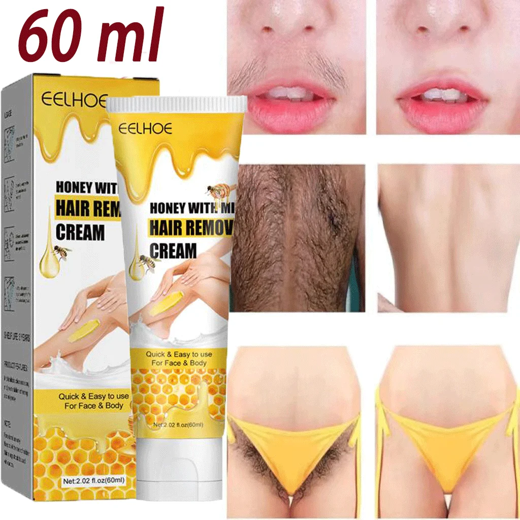 

Permanent Hair Removal Cream Chest Back Legs Arm And Private Areas Gentle Hair Remover Painless Nourishing Body Care Men Women