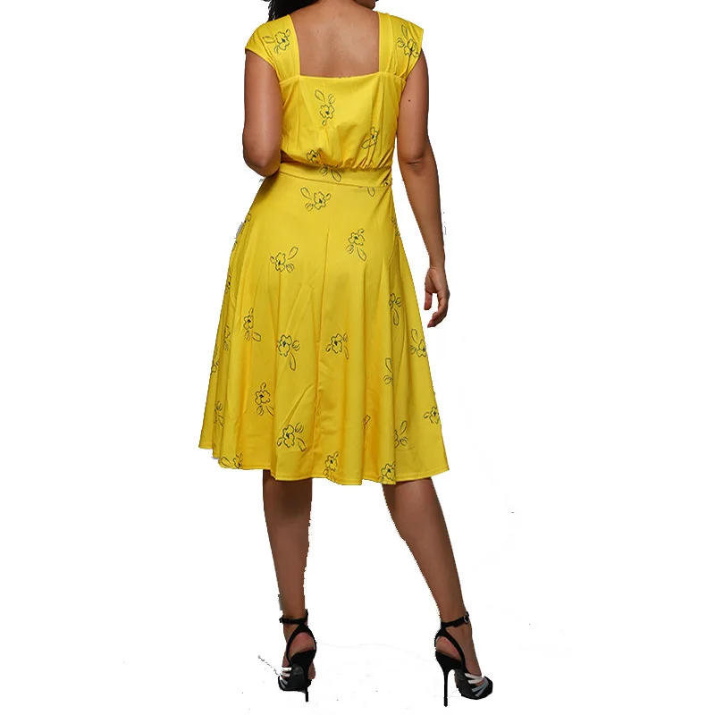 Don't Forget Movie La La Land Hi-Res Yellow Summer Dress La La Land Cosplay Costume for Women Party Dresses images - 6