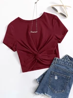 vintage print t shirt women aesthetic long sleeve crop top autumn e girl casual basic tee shirt 90s grunge