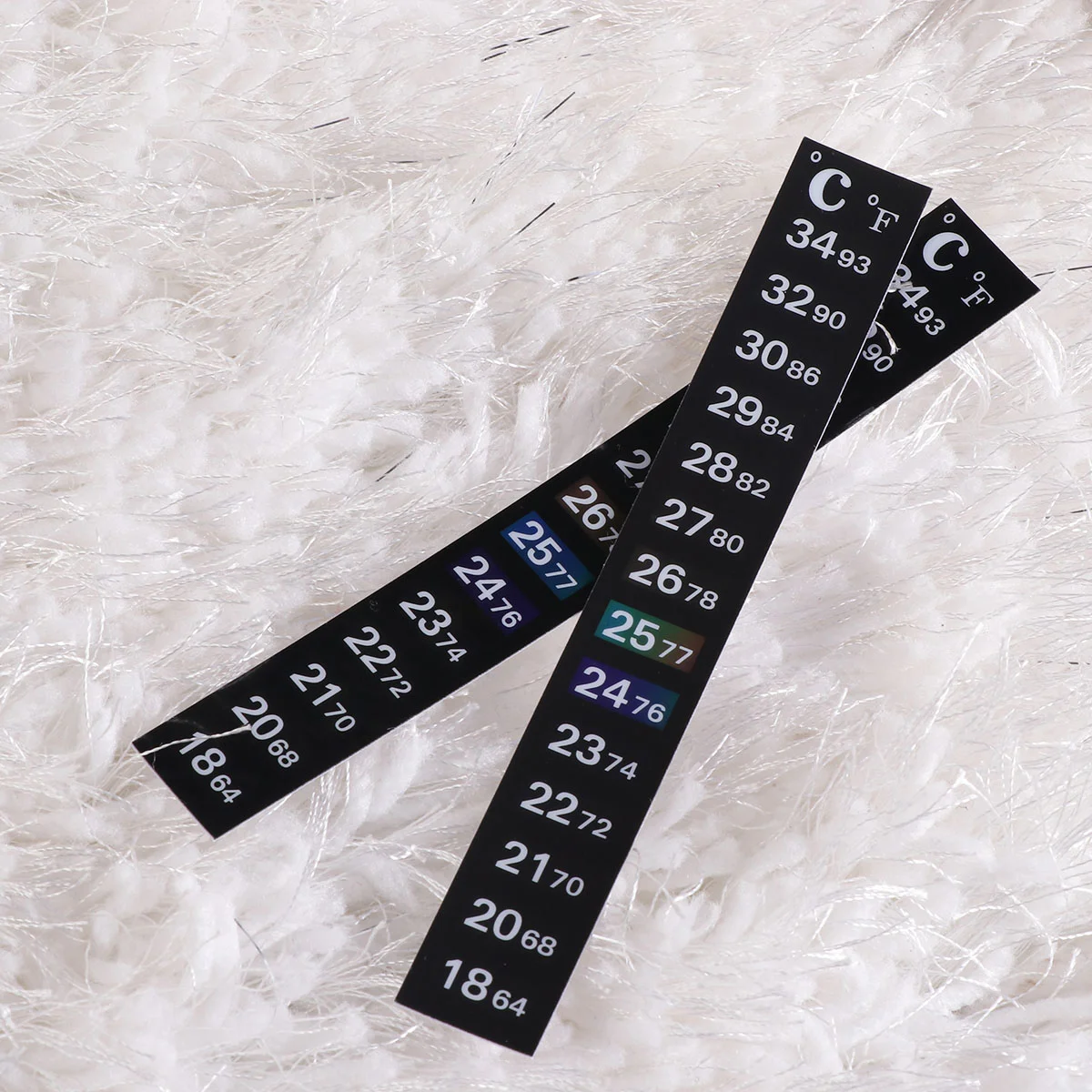

10pcs Fish Tank Temperature Strip Aquarium Sticker Fish Tank Strip Stick on Strip for Fish Tank Adhesive Strip