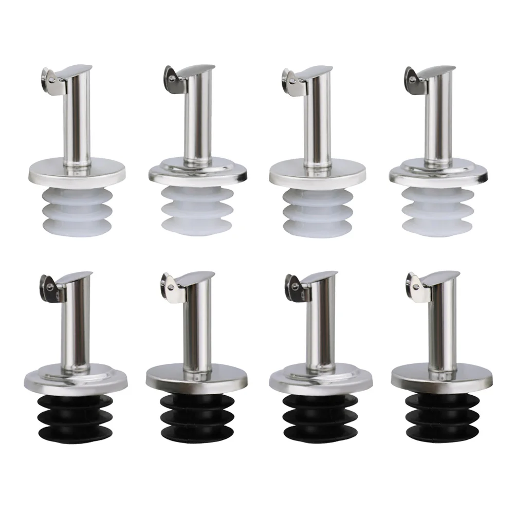 

Pourer Spout Oil Bottle Olive Pour Stopperdispenser Whiskeyliquid Steel Stainless Cocktail Caps