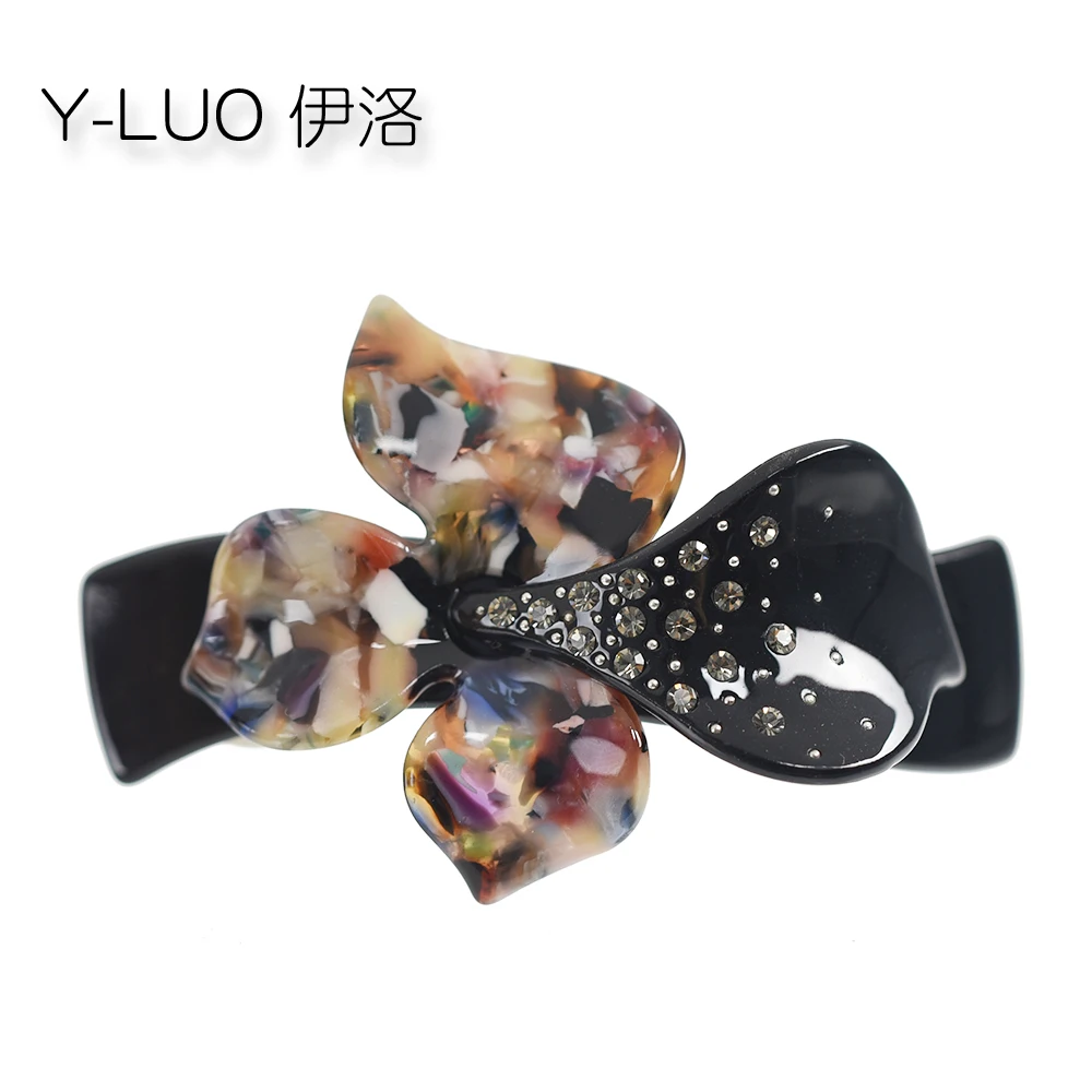 

Women Headwear Girls Hairwear Middle Size Rhinestone Hair Clip Floral Vintage Hair Barrette Cute Hair Accessories For Women