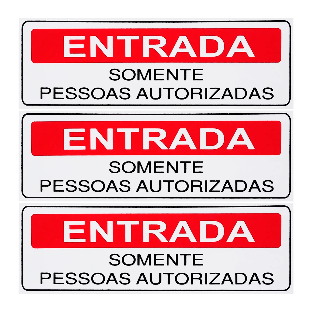 

Combo 3 Sign Boards Entry Authorized Persons Only 30x10 Access-S-234 F9e