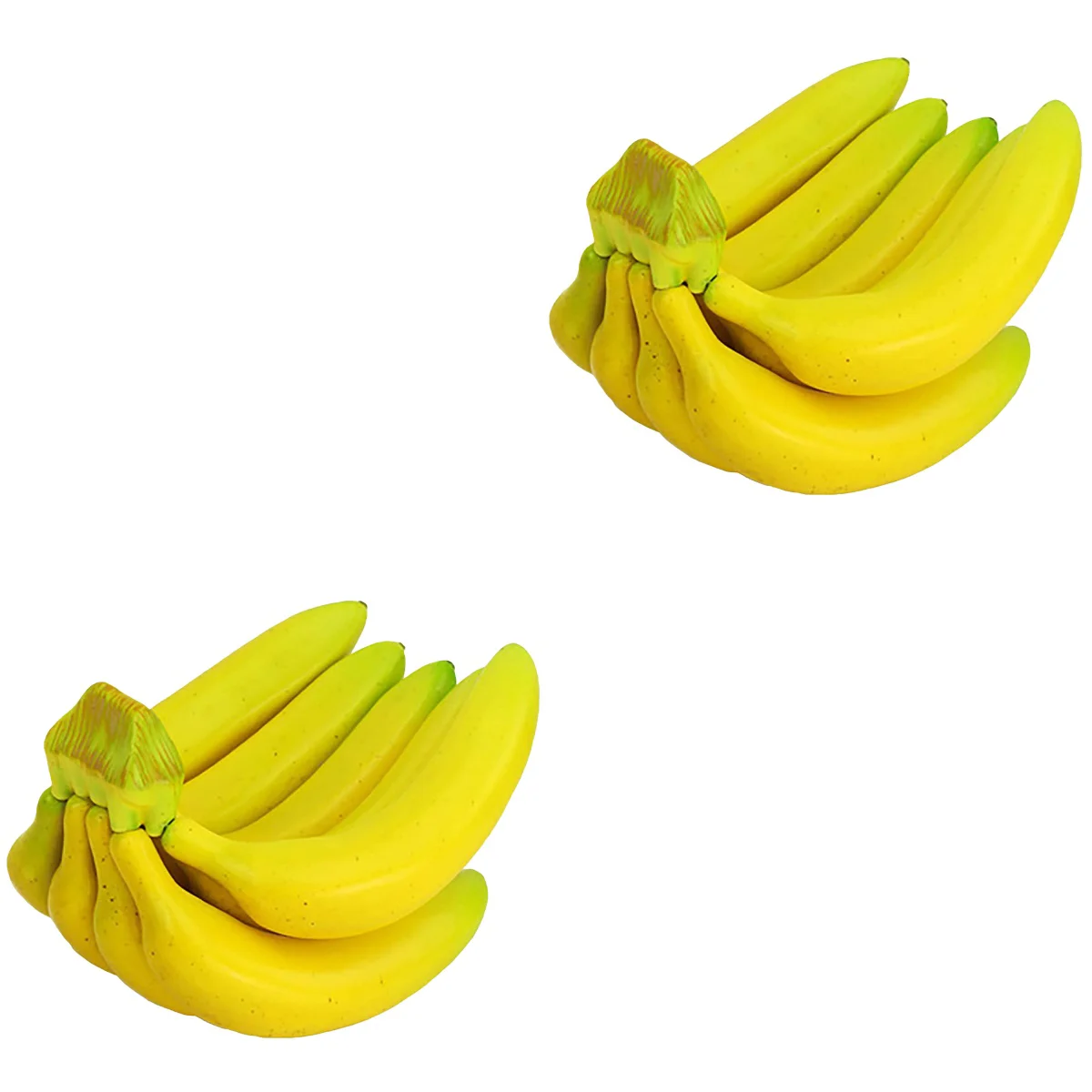

2 Bunches of Shopwindow Decorative Artificial Bananas Banana Models Realistic Banana Artificial Banana Models