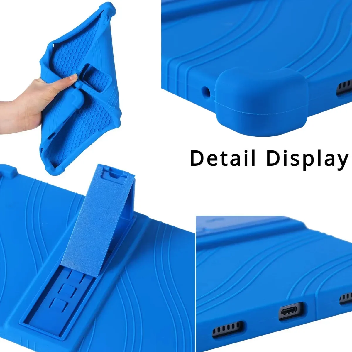 Детский чехол для Blackview Tab 18 мягкий силиконовый с подставкой защитный Tab18 12 дюймов