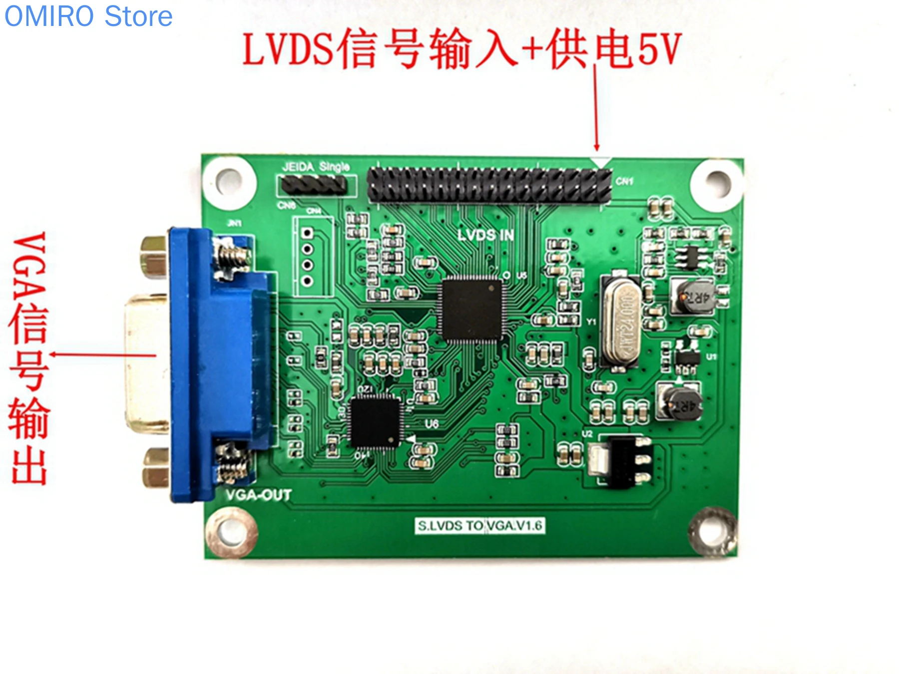 Плата адаптера LVDS-VGA выход поддерживает несколько разрешений 720p / 1080p - купить по
