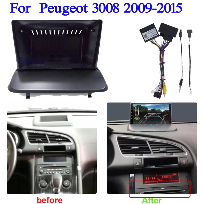 9-дюймовый автомобильный радиоприемник адаптер Android стерео комплект приборной