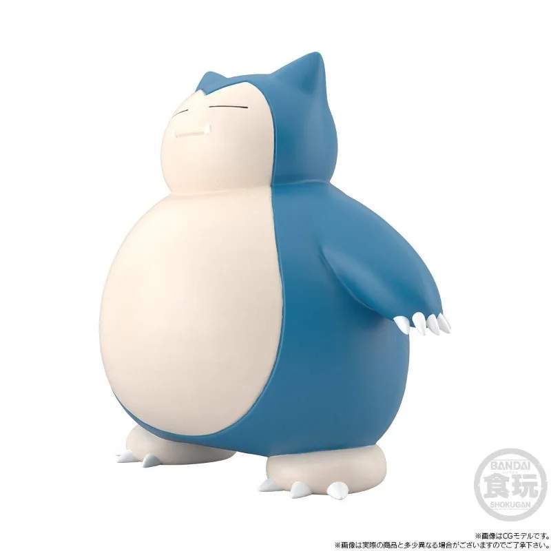 Фото В наличии: Оригинальная фигурка Bandai Shokugan Pokemon Kanto Region Red Snorlax Poke Flute, коллекционная модель аниме-персонажа, подарок, игрушка-фигурка №4