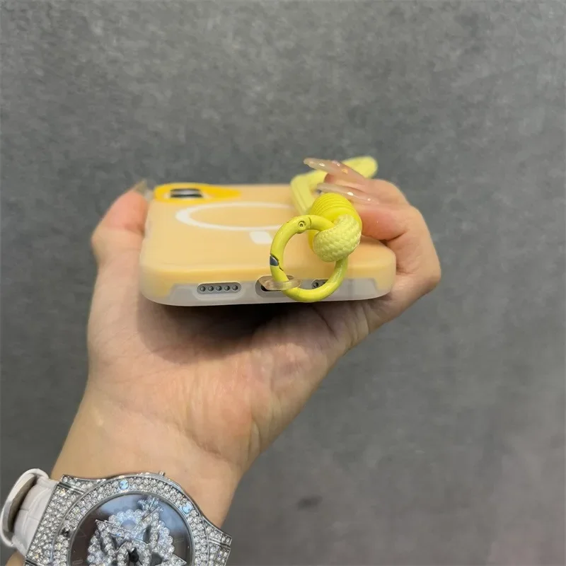 Матовый чехол Magsafe контрастного цвета Jelly Candy Color для iPhone 16 15 14 13 12 11 Pro Max Plus мягкий