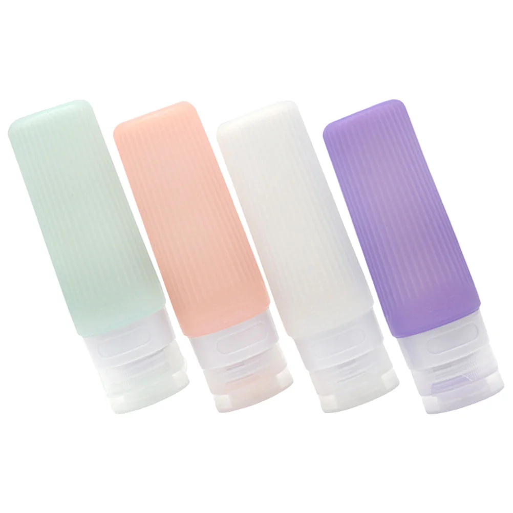 

Bottles Travel Squeeze Lotion Shampoo Accessories Toiletries Containers Portable Supplies Squeezingliquids Empty Silicone