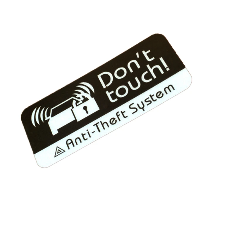 

5x2cm 2PCS Motorcycle Warning Do Not Touch GPS Anti-theft System Windows Suzuki Waterproof PVC Sticker