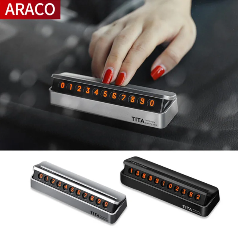 Автомобильный креативный временный знак остановки с номером для Porsche Macan Cayenne