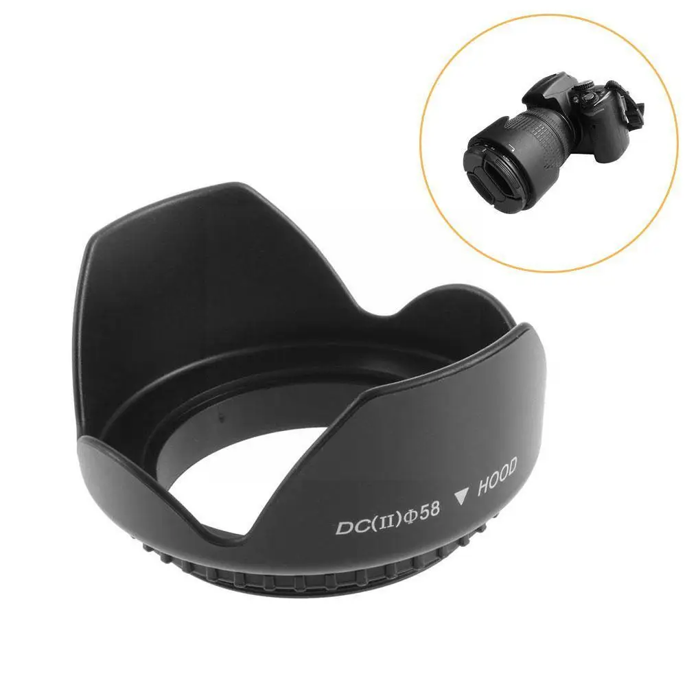 

Universal 58 Mm Camera Screw Mount Lens 58mm Flower Petal Lens Hood For H3z9