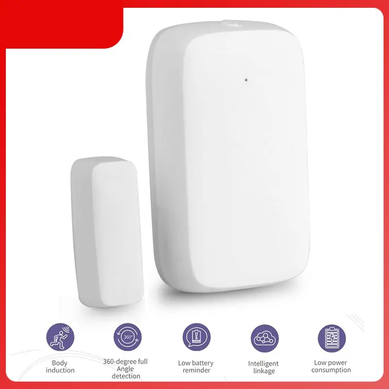 

Датчик двери Tuya Zigbee, беспроводной датчик открытия и закрытия окон, с ДУ, через Alexa Google Home