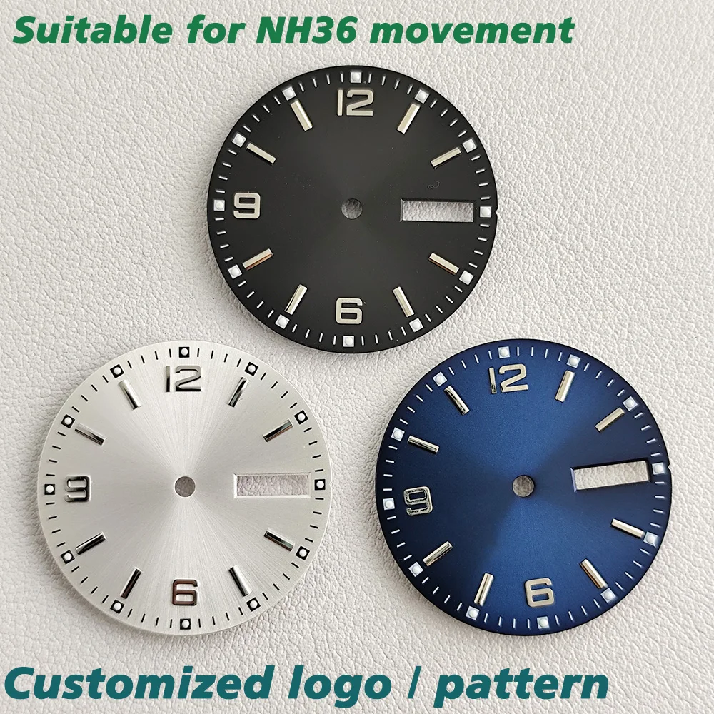 Циферблат 28 5 мм циферблат NH36 механизма аксессуары для часов с указателем NH35NH36