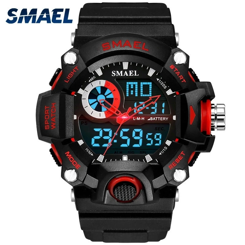 

SMAEL Watches Mens Led Digital Watch Men Sports Military Army Wristwatches Male Analog S Shock Resistant Clock Men Reloj Hombre
