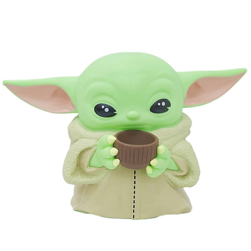 

Disney Star Wars Yoda Baby Action Figure Piggy Bank Home Decoration Cartoon Model Doll Money Coin Storage Box For Kids Adults