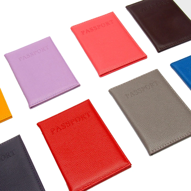 

Утолщенная Обложка для паспорта с узором Личи, Кожаная Обложка для паспорта из искусственной кожи карамельных цветов, мягкая кожаная короткая Обложка для паспорта