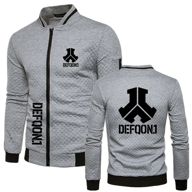 

Defqon.1 Logo Prints Rock Zipper Cotton Temperament Jacket Men Customizable Logo Jacket Slim Men Youth Vigor Spring Autumn