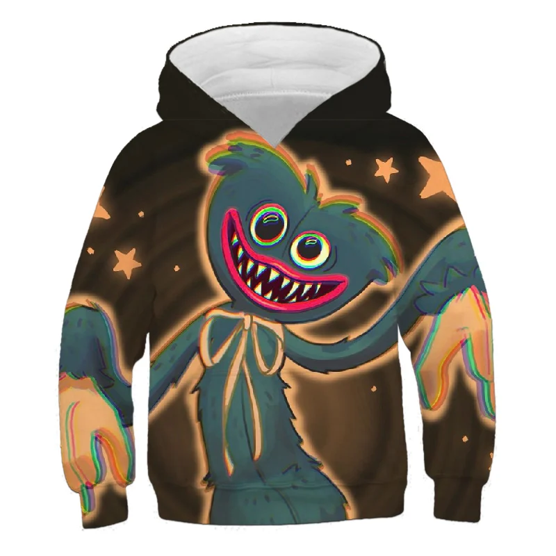 

Kids Poppy Playtime Cartoon Huggy Wuggy Video Game 3D Printed Hoodies Boys Girls Sweatshirts Children Pullovers Clothes 4-14 Top