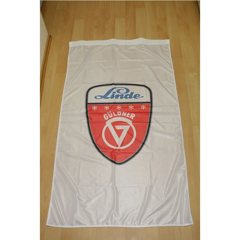 Тракторный баннер с флагом Linde Guldner и holsaumen 2 фута * 3 (60*90 см) размер 5 футов (90*150
