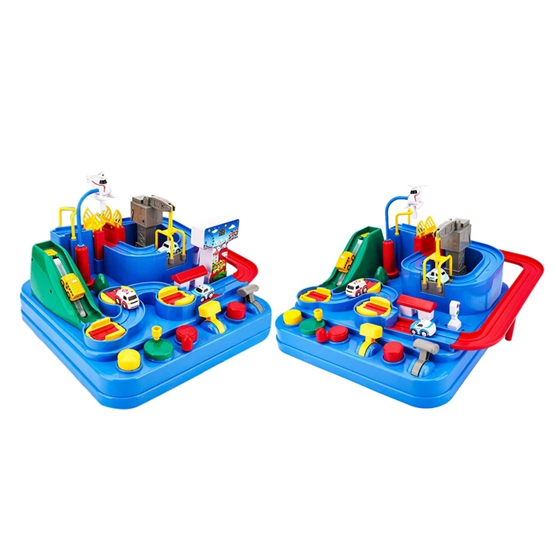 

Car Breakthrough Adventure Small Train Rail Car Parking Lot Children's Toy New Year Gift
