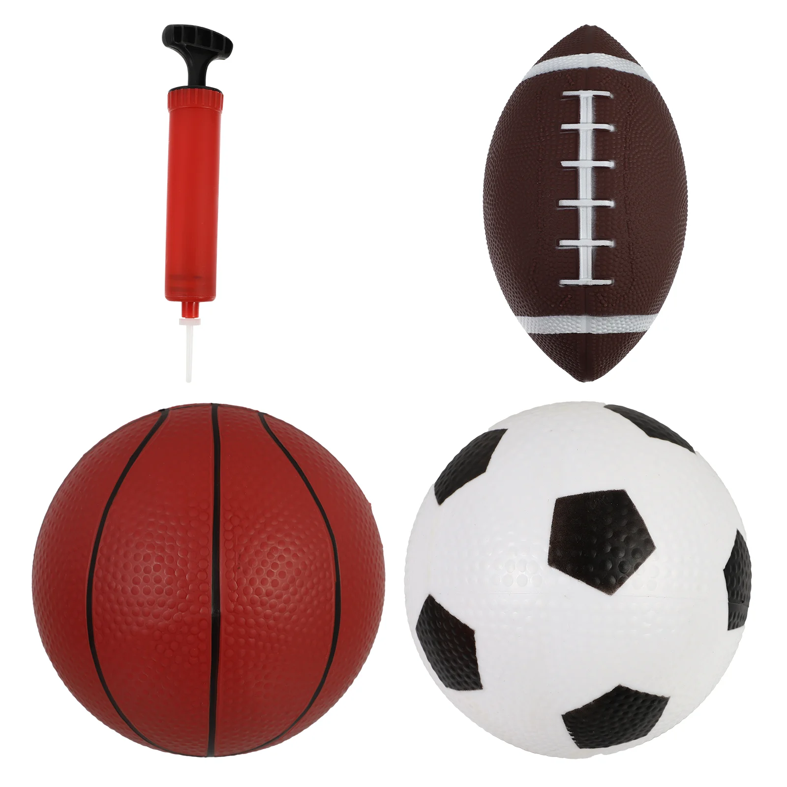 

Bouncy Ball Children Toy Kids Rugby Football Basketball Inflatable Soccer The Inflatables