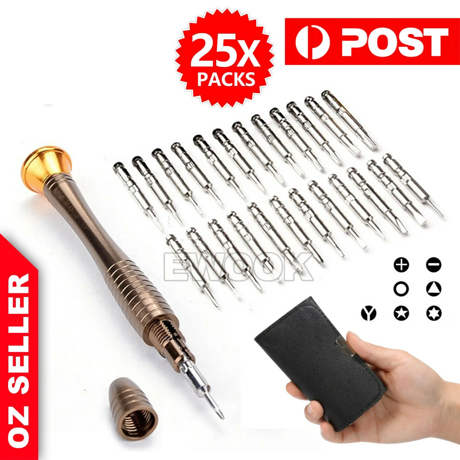 

25 IN 1 Small MINI REPAIR PRECISION SCREWDRIVER TORX TOOL KIT SET FIX