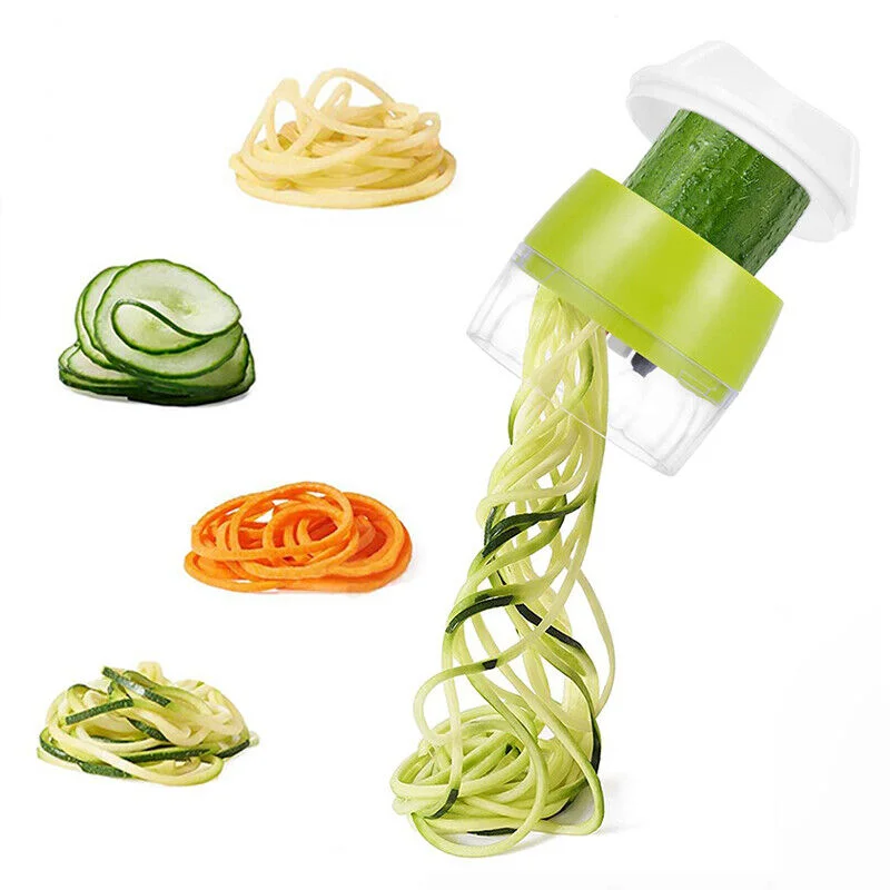 

3In1 Handheld Spiralizer Spiral Grater Cutter Vegetable Fruit Slicer Kitchen