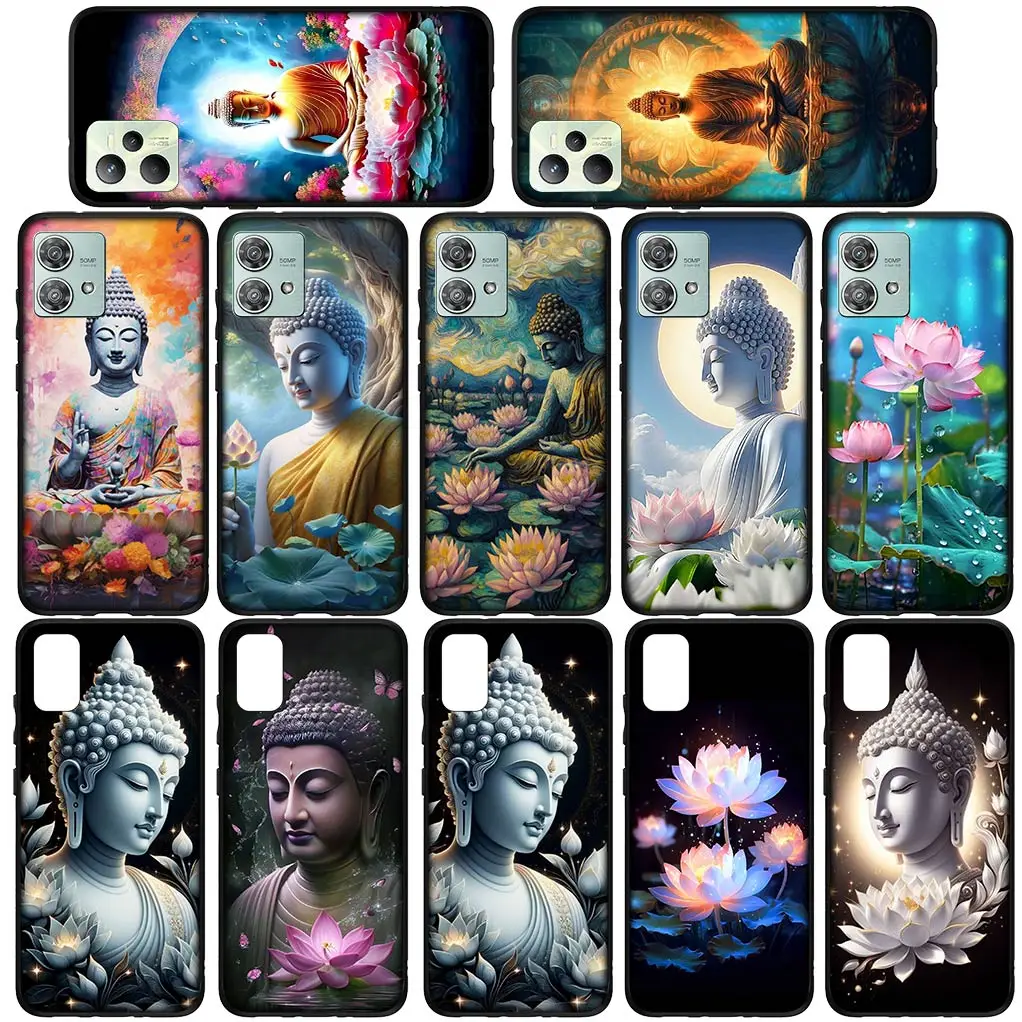 Lord Buddha Lotus Flower Light Гибкий корпус для телефона Xiaomi Redmi Note 13 13C A3 A3X Mi POCO F6 F5 X6 Pro 5G 4G
