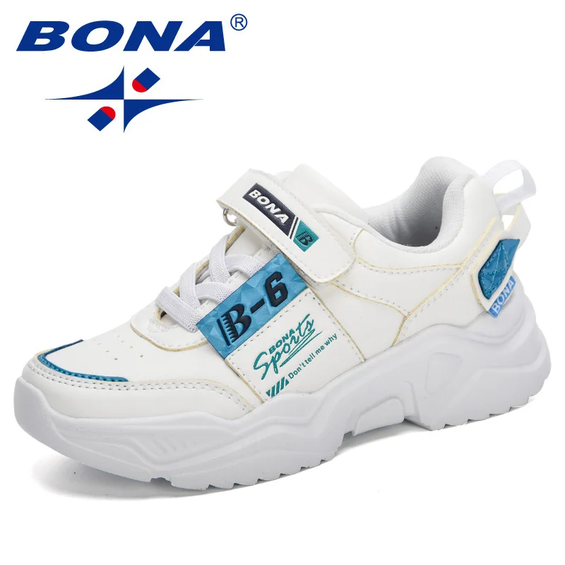 

Кроссовки BONA детские из синтетической кожи, спортивная обувь для бега, для школы и прогулок, для мальчиков и девочек, 2022