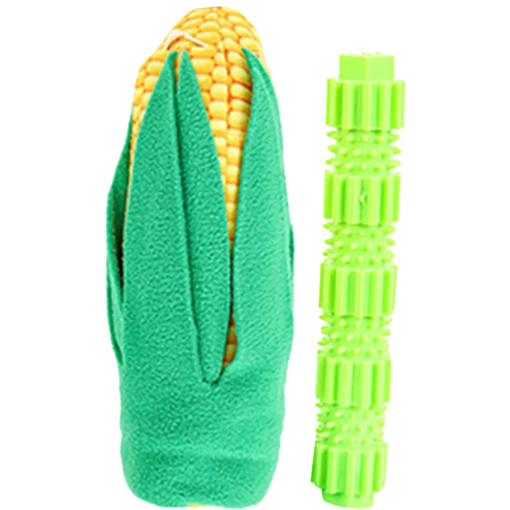 

Dog Bite Portable Corn Shape Teething Resistant Bitinghiding Cartoon Chew