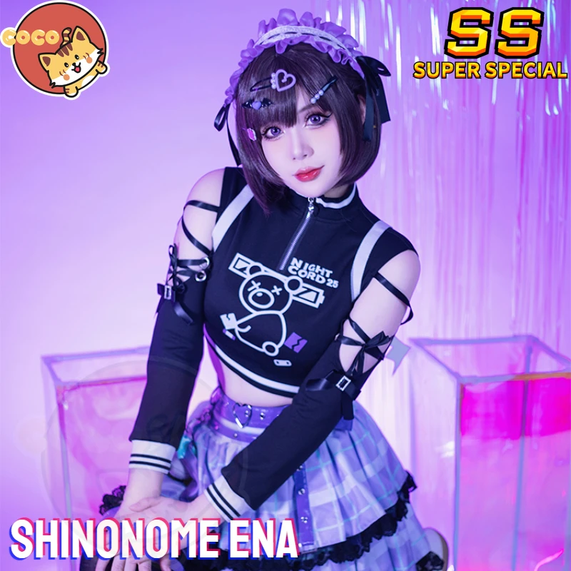 

Костюм для косплея Shinonome Ena Project Sekai Enanan Dark Decora, милая девушка, косплей костюм для косплея, косплей парик кокос-СС