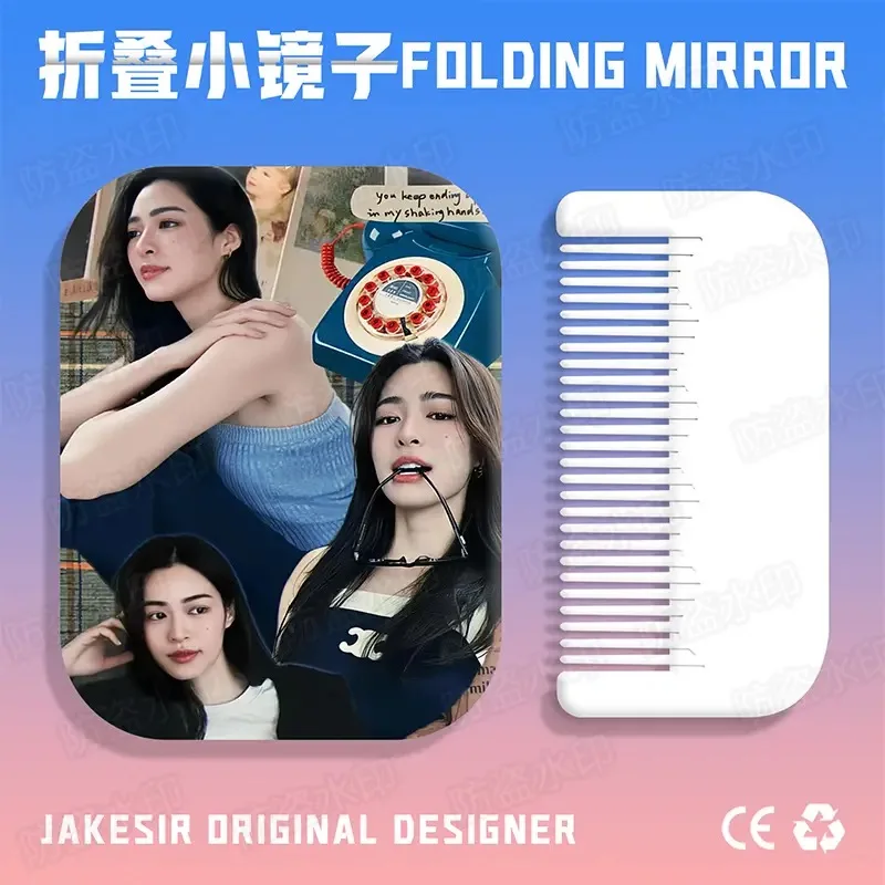 Плакат Lingorm ручное зеркало для макияжа тайское ТВ секрет нас фото удобное