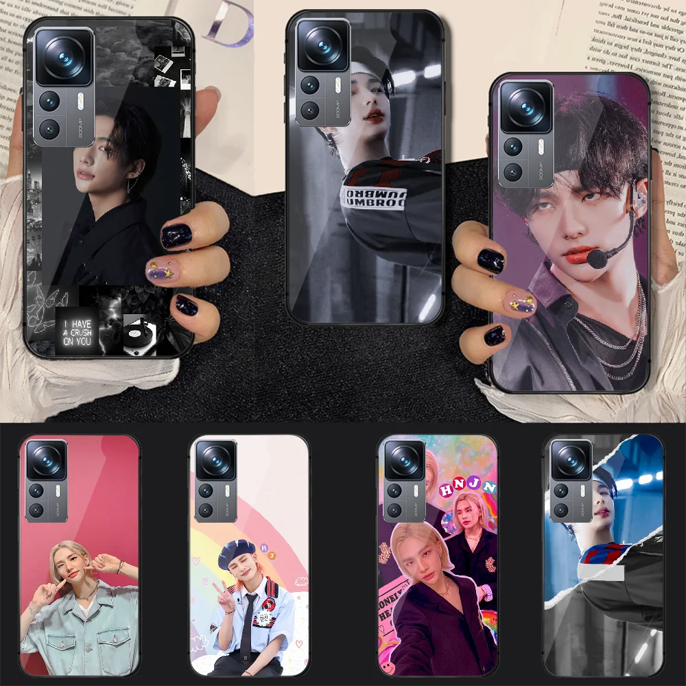 

Stray Kids Hwang Hyunjin Tempered Glass Phone Case Cover For Xiaomi Mi Poco X F 8 11 12 13 T 3 4 GT Pro Lite Ultra 5G